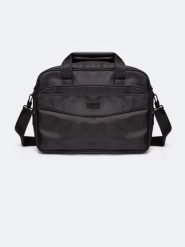 Torba na laptopa czarna KK574049 906. Czarne torby na laptopa BIG STAR, bez wzorów, z materiału. W wyprzedaży za 179.99 zł.