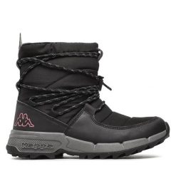 Śniegowce Kappa. Czarne śniegowce Kappa, bez wzorów, bez zapięcia. Za 219.99 zł.