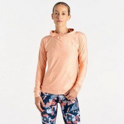 Bluza damska z kapturem Dare 2B Sprint City. Brązowe bluzy Dare 2b, bez wzorów, z elastanu, bez ramiączek, z kapturem. Za 75.90 zł.