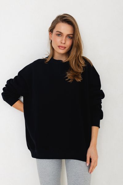 BLUZA BIG SISTER CZARNA One size - Flawless. Czarne bluzy Flawless, bez wzorów, z bawełny, bez kaptura, trekkingowe. Za 327.00 zł.