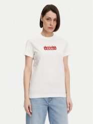 PINKO T-Shirt Trapani 105050 A2D6 Biały Regular Fit. Białe t-shirty Pinko, l, bez wzorów, z bawełny, bez kołnierzyka, bez ramiączek. Za 239.99 zł.