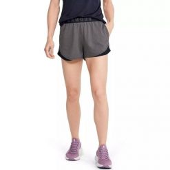 Spodenki krótkie damskie Under Armour Play Up Short 3.0. Szare szorty Under Armour, bez wzorów. Za 69.99 zł.