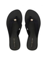 Tommy Hilfiger Japonki Scandi Soft Summer Sandal FW0FW09421 Czarny. Czarne japonki Tommy Hilfiger, bez wzorów, z materiału. Za 189.99 zł.