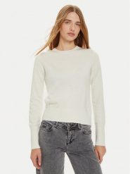 Guess Jeans Sweter W4BR83 Z3HO2 Écru Regular Fit. Swetry Guess Jeans, xl, z aplikacjami, z jeansu, bez ramiączek. Za 159.99 zł.