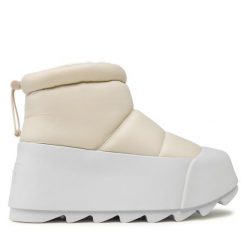 Botki United Nude. Brązowe botki United Nude, bez wzorów, z polaru, bez obcasa, na koturnie, bez zapięcia. Za 799.99 zł.