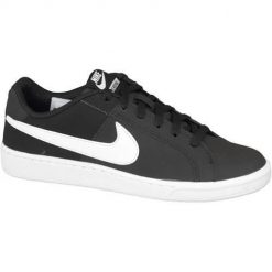 Buty do chodzenia damskie Nike Court Royale. Czarne buty treningowe Nike, bez wzorów, z materiału, bez zapięcia, na fitness i siłownię, nike court. Za 370.10 zł.