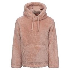 Trespass Temoni — polarowa bluza z kapturem unisex Mid Rose. Czerwone bluzy z kapturem Trespass, bez wzorów, z polaru, z kapturem, do jazdy konnej. Za 261.99 zł.