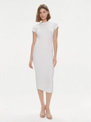Calvin Klein Sukienka letnia Q-Nova K20K206537 Biały Slim Fit. Białe sukienki Calvin Klein, xxs, bez wzorów, z syntetyku, bez kołnierzyka, bez ramiączek. Za 439.99 zł.