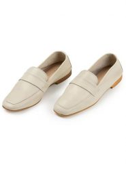 Anna Morellini Skórzane mokasyny "Sylvira" w kolorze beżowym rozmiar: 37. Brązowe mokasyny Anna Morellini, bez wzorów. Za 421.95 zł.
