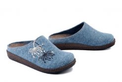 BEFADO 155D 188 niebieski, kapcie damskie. Niebieskie kapcie Befado, bez wzorów. Za 94.99 zł.