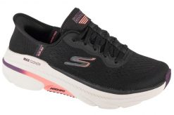 Buty sportowe damskie, Slip-Ins: Max Cushioning Arch Fit 2.0 - Antilles. Czarne buty treningowe Skechers, bez wzorów, z materiału, przed kostkę, bez zapięcia, trekkingowe. Za 549.99 zł.