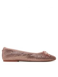 Steve Madden Baleriny Blossoms-R SM11002854 Różowe złoto. Czerwone baleriny Steve Madden, bez wzorów, z tworzywa sztucznego, bez obcasa, bez zapięcia. Za 439.99 zł.