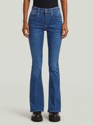 G-Star Dżinsy - Flare fit - w kolorze niebieskim rozmiar: W31/L34. Niebieskie jeansy G-Star, l, z aplikacjami, ze skóry, klasyczne. Za 208.99 zł.