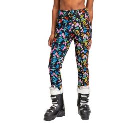 Spodnie narciarskie damskie Roxy Rowley 15K. Czarne spodnie narciarskie Roxy, bez wzorów, z elastanu, narciarskie. Za 675.05 zł.