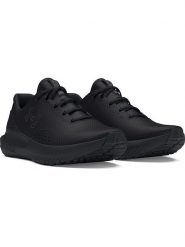 Under Armour Buty "Charged Surge 4" w kolorze czarnym do biegania rozmiar: 38,5. Czarne buty treningowe Under Armour, bez wzorów, z gumy, bez zapięcia, do biegania. Za 162.87 zł.