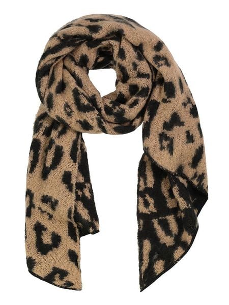 Eight2Nine Szal w kolorze karmelowo-czarnym rozmiar: onesize. Brązowe szaliki i kominy Eight2Nine, bez wzorów, z materiału. Za 83.03 zł.