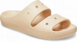Klapki Dla Dorosłych Crocs Classic V2 Sandal. Brązowe klapki Crocs, bez wzorów, z materiału, bez obcasa, bez zapięcia. Za 135.99 zł.