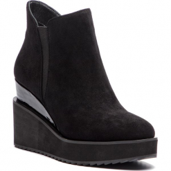 Botki KAZAR - Alia 35109-TS-00 Black. Czarne botki Kazar, z materiału. Za 499.00 zł.
