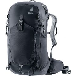 Plecak damski Deuter Trail Pro 31 SL - black. Czarne plecaki Deuter, bez wzorów, bez dodatków. Za 849.99 zł.