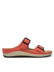 Inblu Klapki PF030100 Czerwony. Czerwone klapki Inblu, bez wzorów, z syntetyku, bez obcasa, bez zapięcia. Za 129.99 zł.