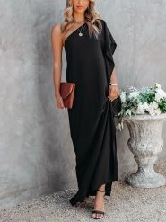 Milan Kiss Sukienka w kolorze czarnym rozmiar: XL. Czarne sukienki Milan Kiss, xl, bez wzorów, bez kołnierzyka, bez ramiączek, maxi. Za 136.45 zł.