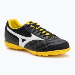 Buty piłkarskie Mizuno Mrl Sala Club TF graphite/cyber yellow. Szare buty do biegania Mizuno, bez wzorów, bez zapięcia, do biegania. Za 269.99 zł.