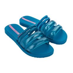 Klapki dla kobiet Ipanema PUFFER TIRAS FEM. Niebieskie klapki Ipanema, bez wzorów, bez obcasa, bez zapięcia. Za 89.99 zł.