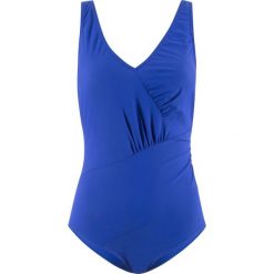 Kostium kąpielowy wyszczuplający bonprix błękit królewski. Stroje jednoczęściowe marki bonprix. Za 54.99 zł.