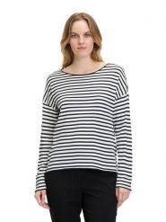 BETTY & CO Sweter w kolorze granatowo-białym rozmiar: 46. Białe swetry Betty & Co, bez wzorów, bez ramiączek. Za 86.99 zł.
