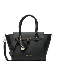 Nine West Torebka CEO-Chelsea-Charm-II-LX10185 Czarny. Czarne torebki klasyczne Nine West, bez wzorów, z materiału, bez dodatków. Za 349.99 zł.