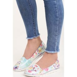 Miętowe Balerinki Blossomy. Baleriny marki Born2be. Za 59.99 zł.