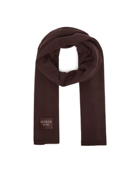 Guess Szalik AW5632 VIS03 Brązowy. Brązowe szaliki i kominy Guess, z aplikacjami, z wiskozy. Za 234.99 zł.