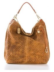Anna Morellini Skórzany shopper bag "Caroline" w kolorze jasnobrązowym - 42 x 38 x 17 cm rozmiar: onesize. Brązowe shopper bag Anna Morellini, bez wzorów, z materiału, na ramię, bez dodatków. Za 342.95 zł.