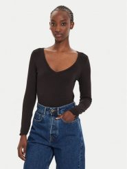 Brave Soul Body LBS-149JILLBLACK Czarny Regular Fit. Czarne body i gorsety Brave Soul, bez wzorów, z wiskozy, bez ramiączek. Za 99.99 zł.