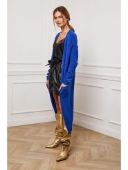 Joséfine Kardigan "Irissa" w kolorze niebieskim rozmiar: XL. Niebieskie swetry Joséfine, xl, bez wzorów, z kaszmiru, bez ramiączek. Za 195.99 zł.