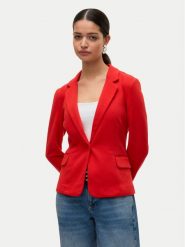 Vero Moda Marynarka Julia 10154123 Czerwony Regular Fit. Czerwone marynarki i żakiety Vero Moda, bez wzorów, z syntetyku, bez ramiączek. Za 129.99 zł.