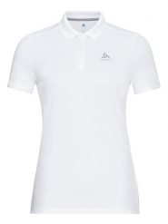 Odlo Funkcyjna koszulka polo "F-Dry" w kolorze białym rozmiar: S. Białe t-shirty sportowe ODLO, s, bez wzorów, z materiału, bez ramiączek, outdoorowe. Za 193.45 zł.