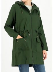 Blutsgeschwister Parka "Eco Friese" w kolorze ciemnozielonym rozmiar: M. Zielone płaszcze Blutsgeschwister, m, bez wzorów, z bawełny, bez kaptura. Za 281.76 zł.