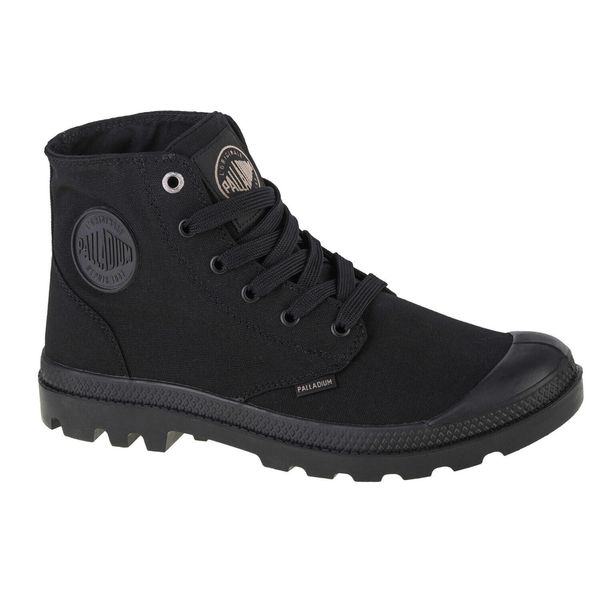 Buty sportowe Sneakersy unisex, Palladium Mono Chrome. Czarne buty sportowe lifestyle Palladium, bez wzorów, bez zapięcia, trekkingowe. Za 329.99 zł.