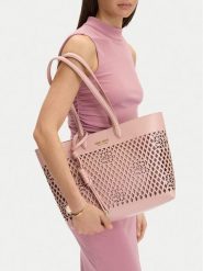 Nine West Torebka CEO-Bleeker Petal-LDA8699A Różowy. Czerwone torebki klasyczne Nine West, bez wzorów, ze skóry, bez dodatków. Za 269.99 zł.