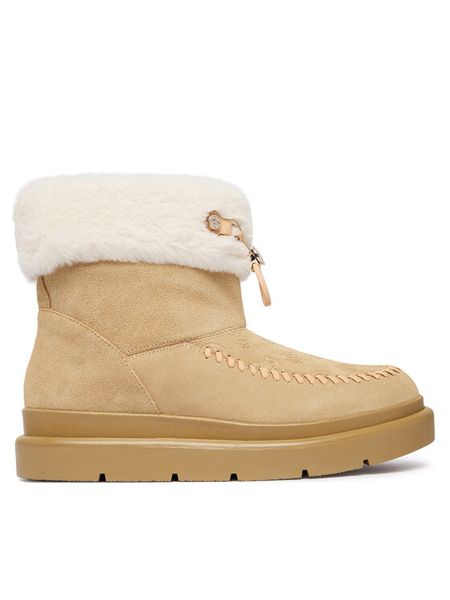 Guess Śniegowce FLFKEN LEA10 Beżowy. Brązowe śniegowce Guess, z aplikacjami, bez zapięcia. Za 714.99 zł.