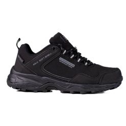 Buty trekkingowe damskie DK Waterproof czarne. Czarne buty trekkingowe z materiału, bez zapięcia. Za 197.04 zł.
