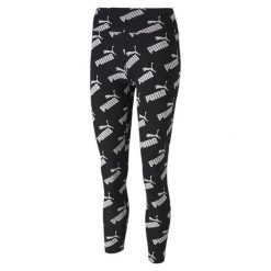Legginsy damskie Puma AMPLIFIED AOP. Czarne legginsy Puma, s, bez wzorów, z bawełny. Za 97.99 zł.