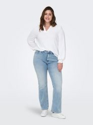 ONLY Carmakoma Dżinsy - Slim fit - w kolorze błękitnym rozmiar: 50/L32. Niebieskie jeansy Only Carmakoma, l, z aplikacjami, ze skóry, klasyczne. Za 130.81 zł.