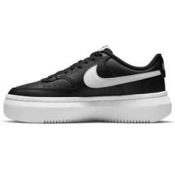Buty Nike Court Vision Alta W DM0113 002 czarne. Czarne buty treningowe Nike, bez wzorów, z materiału, bez zapięcia, nike court. Za 609.45 zł.