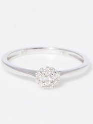 DIAMOND & CO Złoty pierścionek "Mon Unique" z diamentami rozmiar: 54. Szare pierścionki Diamond & Co, z diamentem, złote. Za 1,043.99 zł.