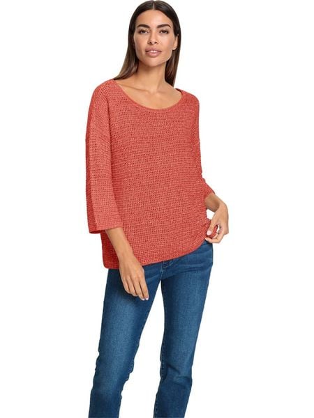 Heine Sweter w kolorze pomarańczowym rozmiar: 32/34. Pomarańczowe swetry Heine, bez wzorów, biznesowe, bez ramiączek. Za 82.95 zł.