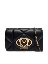 LOVE MOSCHINO Torebka JC4043PP1OLC0000 Czarny. Czarne kopertówki Love Moschino, bez wzorów, ze skóry, wizytowe, bez dodatków. Za 789.99 zł.