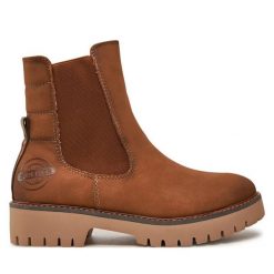 Botki s.Oliver. Brązowe botki S.Oliver, bez wzorów, bez obcasa, na płaskiej podeszwie, bez zapięcia. Za 219.99 zł.