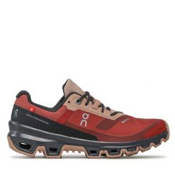 Buty do biegania On. Czerwone buty do biegania On, bez wzorów, bez zapięcia, do biegania. Za 799.99 zł.